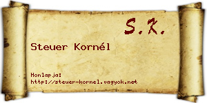 Steuer Kornél névjegykártya